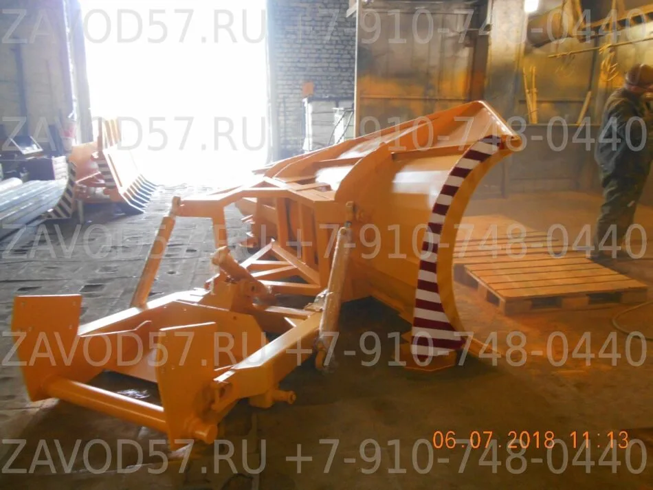 Отвал бульдозерный мехповоротный 1 ГЦ подъема (с тягами) для Т-150 гусеничный — фото 2