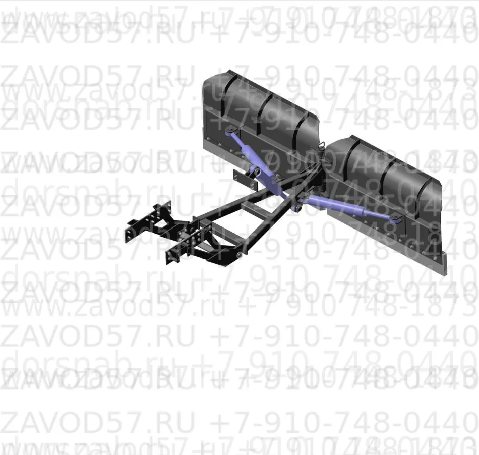 Отвал V-образный механизированный (бабочка) для трактора МТЗ-82 — фото 2