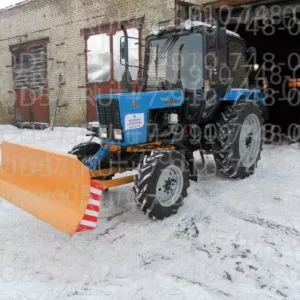 Отвал коммунальный гидроповоротный (с дополнительными съемными лемехами) для трактора МТЗ 82