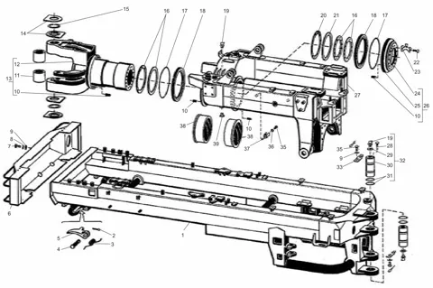 Схема: рама К-701, К-700А, рис. 70